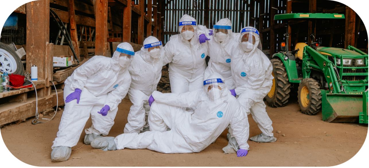 rx one health participants decked out in full PPE