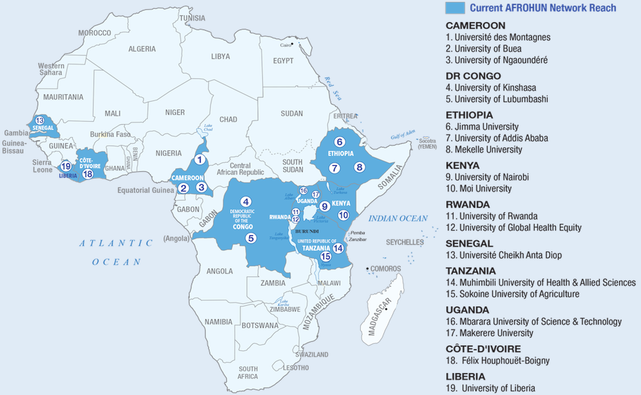 AFROHUN map