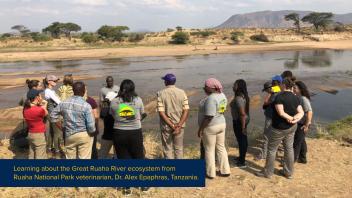 RxOH participants at the Ruaha river in Tanzania