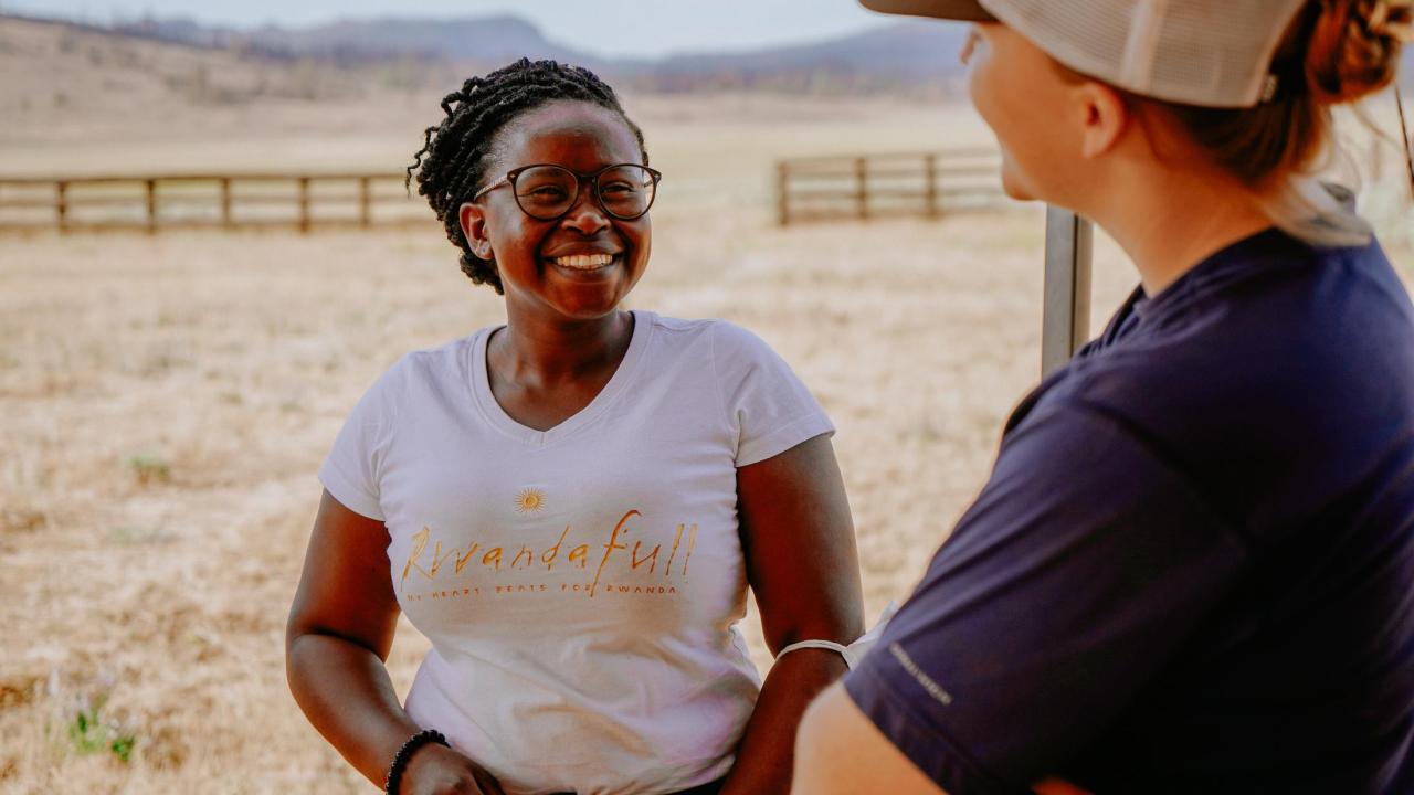 Angelique Ingabire and Sarah Smith