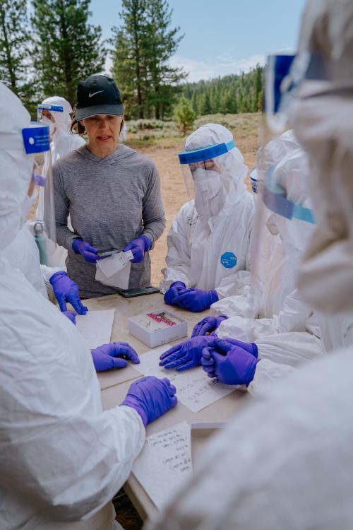 Robyn Stoddard teaching PPE basics