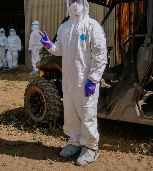 Ernesto Rojas Sanchez in PPE