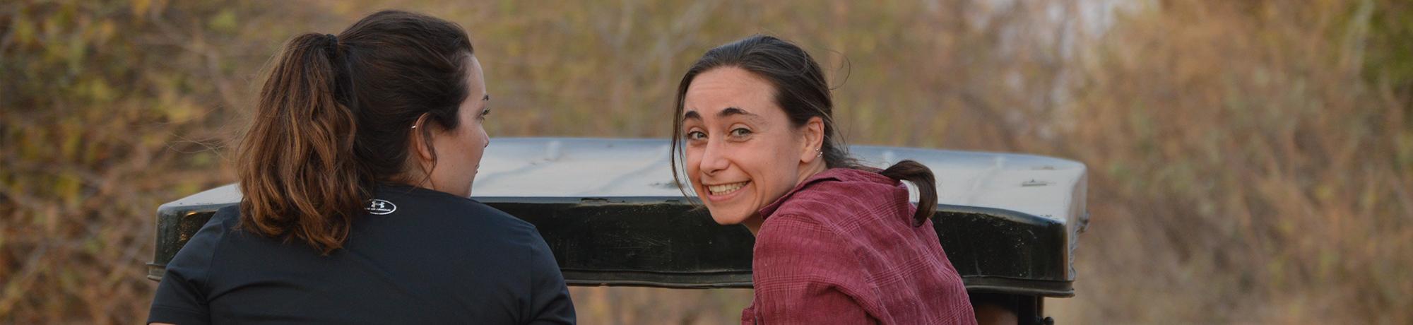Annica on a safari